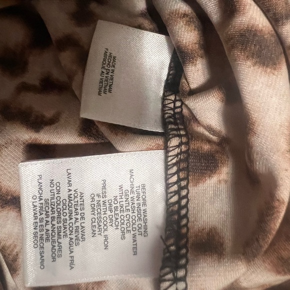 Anne Klein Leopard-Print Blouse — Brown & Black - Picture 4 of 9
